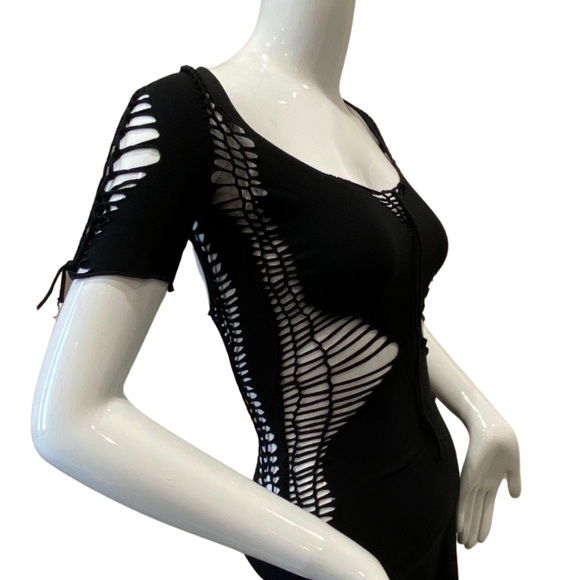 ZIALIFE HANDCUT AMERICAN APPAREL LAYERING DRESS - Picture 4 of 5